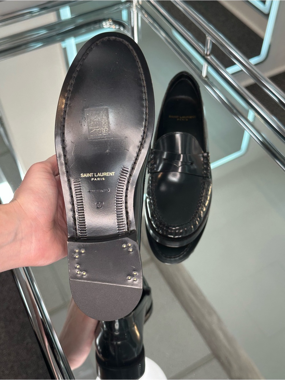 Saint Laurent Magnum Lux Loafer Moccasins - Picture 6 of 12